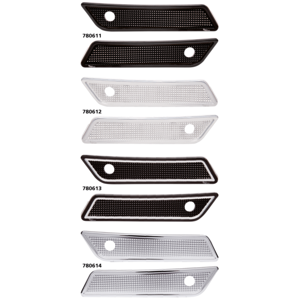 VITY'S DESIGN SADDLEBAG LATCH COVERS DIAMOND LATCH COVER CONTR CUT 14-up