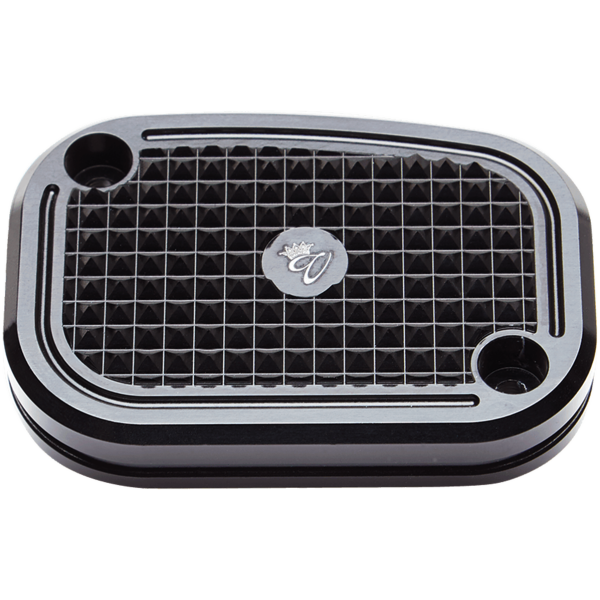 VITY'S DIAMOND DESIGN MASTER CYLINDER COVERS DMND M/C CVR HYDR CLUTCH BLK FLH/T14-16