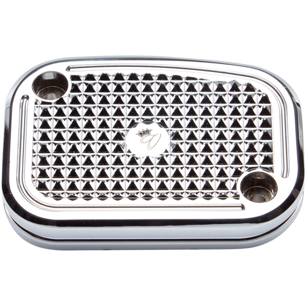 VITY'S DIAMOND DESIGN MASTER CYLINDER COVERS DMND M/C CVR HYDR CLUTCH CHR FLH/T14-16