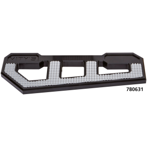 VITY'S DESIGN RACING FLOORBOARDS RACING FLOORBOARD BLACK W/ DIAMOND ICE
