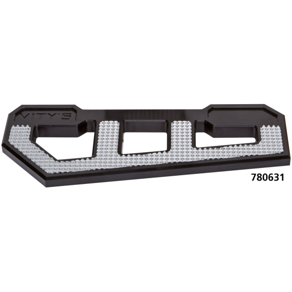 VITY'S DESIGN RACING FLOORBOARDS RACING FLOORBOARD BLACK W/ DIAMOND ICE