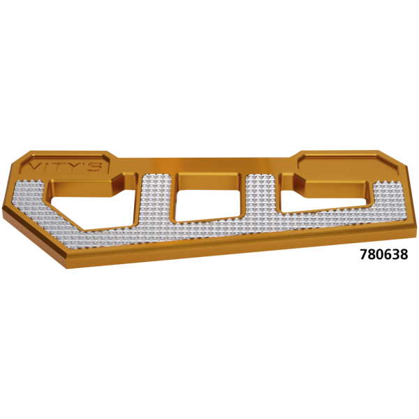 VITY'S DESIGN RACING FLOORBOARDS RACING FLOORBOARDS GOLD W/ DIAMOND ICE