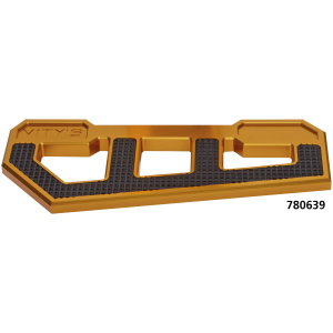 VITY'S DESIGN RACING FLOORBOARDS RACING FLOORBOARDS GOLD W/ DIAMOND BLACK