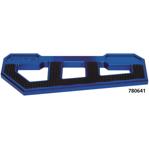 VITY'S DESIGN RACING FLOORBOARDS RACING FLOORBOARDS BLUE W/ DIAMOND BLACK