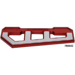 VITY'S DESIGN RACING FLOORBOARDS RACING FLOORBOARDS RED W/ DIAMOND ICE