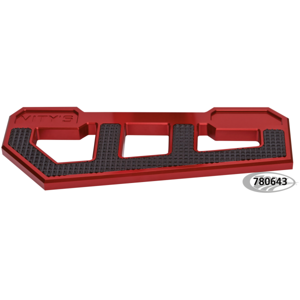 VITY'S DESIGN RACING FLOORBOARDS RACING FLOORBOARDS RED W/ DIAMOND BLACK