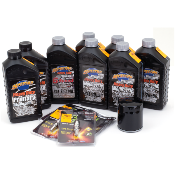 OIL CHANGE AND SERVICE KITS Milwaukee 8 total Platinum+ kit black