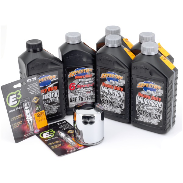OIL CHANGE AND SERVICE KITS Twin Cam total Platinum+ kit Chrome