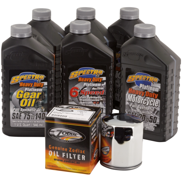 OIL CHANGE AND SERVICE KITS Twin Cam Drive Train Platinum+ kit Chro