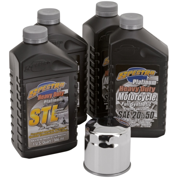 OIL CHANGE AND SERVICE KITS Evo XL Platinum oil service kit Chrome