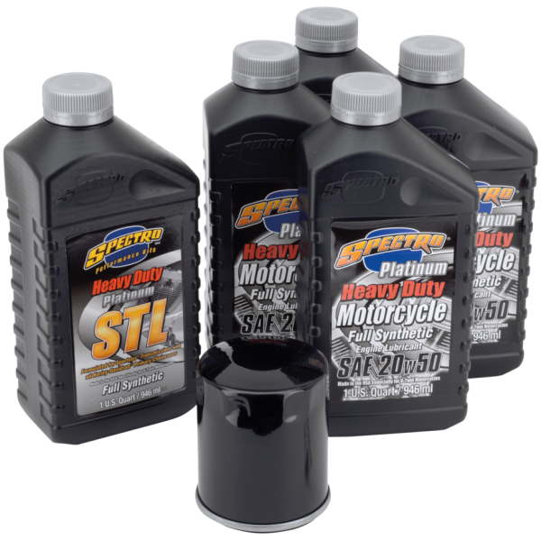 OIL CHANGE AND SERVICE KITS Evo XL Platinum oil service kit Black