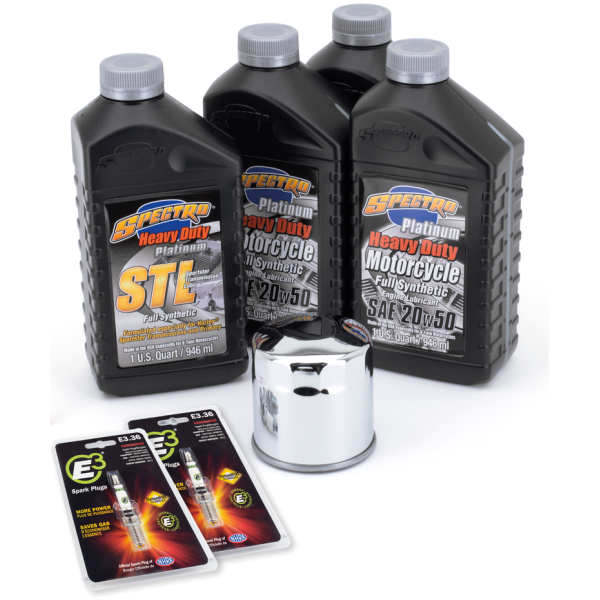 OIL CHANGE AND SERVICE KITS Evo XL Platinum Total service kit Chrome