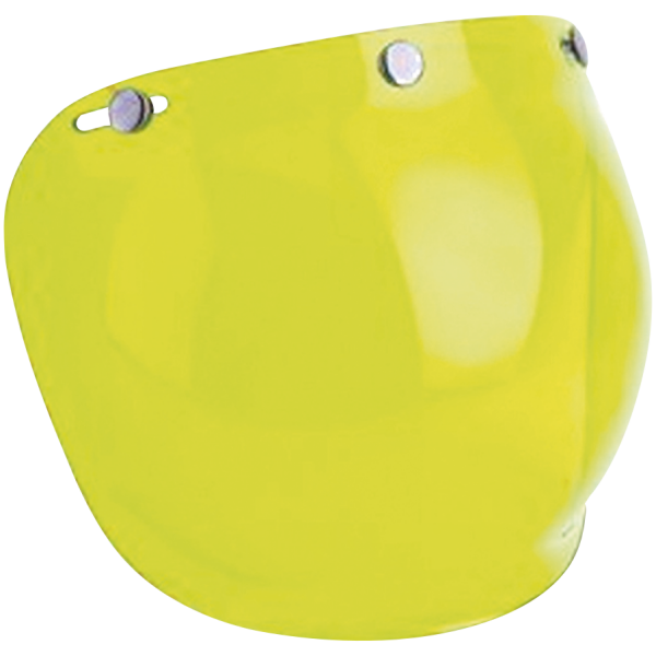 VISORS FOR OPEN FACE HELMETS Torx bubbleshield Yellow