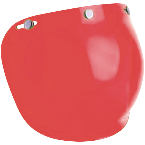 VISORS FOR OPEN FACE HELMETS Torx bubbleshield Red