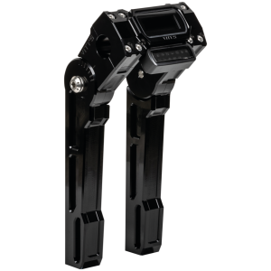 VITY'S ADJUSTABLE RISERS FOR MILWAUKEE EIGHT SOFTAIL Vity's 8" Speedo Risers FX18-up black