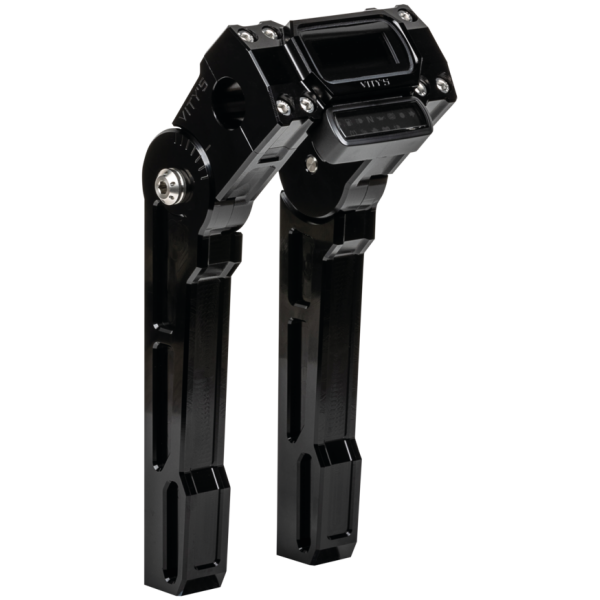 VITY'S ADJUSTABLE RISERS FOR MILWAUKEE EIGHT SOFTAIL Vity's 8" Speedo Risers FX18-up black