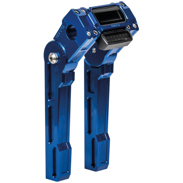 VITY'S ADJUSTABLE RISERS FOR MILWAUKEE EIGHT SOFTAIL Vity's 8" Speedo Risers FX18-up blue