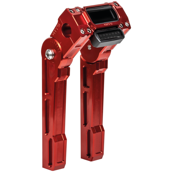 VITY'S ADJUSTABLE RISERS FOR MILWAUKEE EIGHT SOFTAIL Vity's 8" Speedo Risers FX18-up red