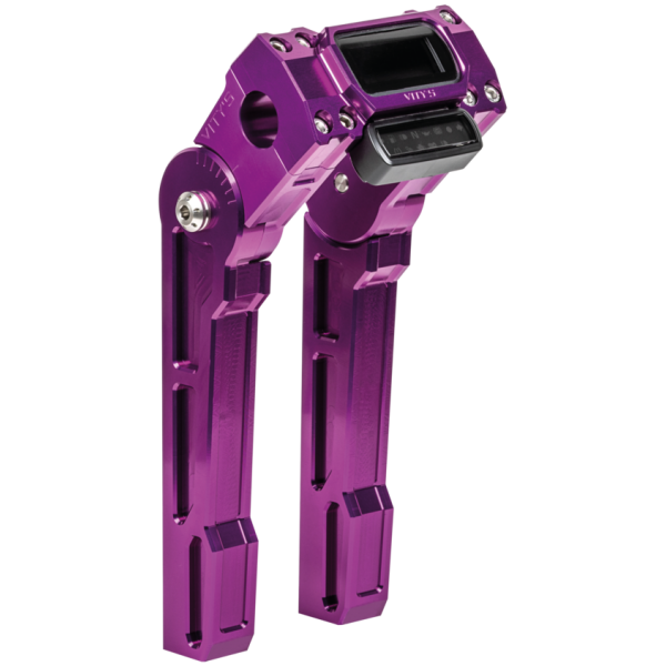 VITY'S ADJUSTABLE RISERS FOR MILWAUKEE EIGHT SOFTAIL Vity's 8" Speedo Risers FX18-up purple