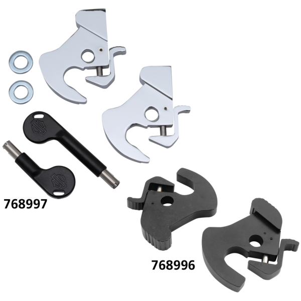 FOUR POINT DOCKING KITS FOR TOURING Chrome locking latch kit