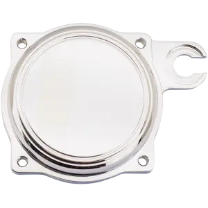 YOST CV TOP COVER WITH CHOKE CABLE BRACKET chr billet CV top cover w/ bracket