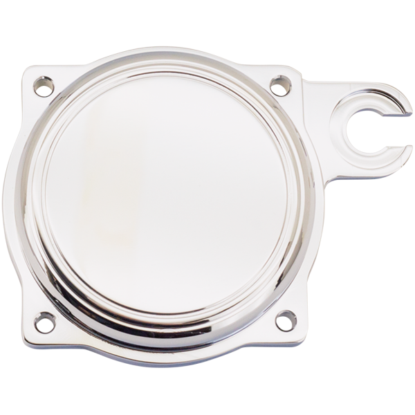 YOST CV TOP COVER WITH CHOKE CABLE BRACKET chr billet CV top cover w/ bracket