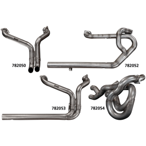 MAD STAINLESS STEEL EXHAUST PIPES MAD Exhausts Short XL86-UP stainless