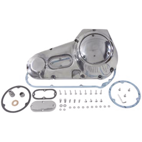 OUTER PRIMARY COVER KIT 1970-1984 FL SHOVELHEAD Polished primary cover kit FL70-84