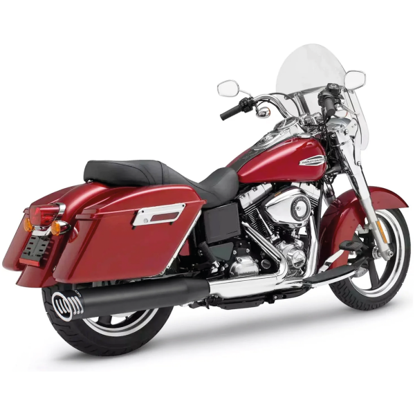 FLD/FXDL12-17 RACING 4" SINGLE SO BK/BK