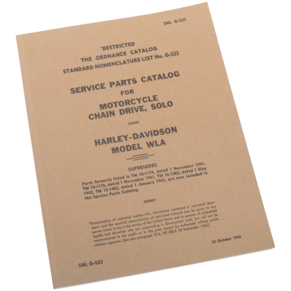 Service parts catalog WLA models