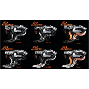 BLOW PERFORMANCE EXHAUSTS FOR MILWAUKEE EIGHT Blow Chr pipes Chr shields ME17-Up