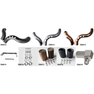 BLOW PERFORMANCE EXHAUSTS FOR MILWAUKEE EIGHT Blow Heat-shield kit rose gold copper