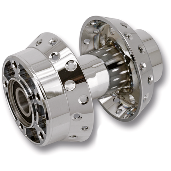 FRONT AND REAR WHEEL HUBS Chrome front hub FXDWG06-07
