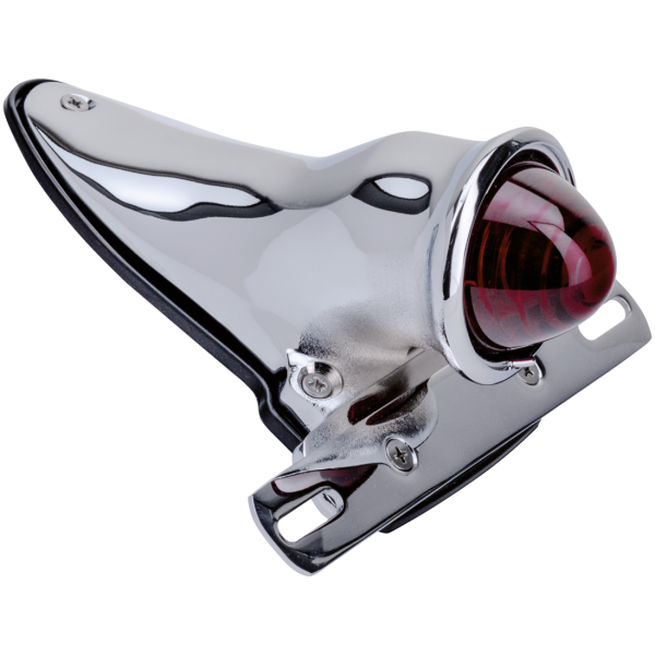 CROCKER STYLE TAIL LAMP Chrome Crocker style taillight