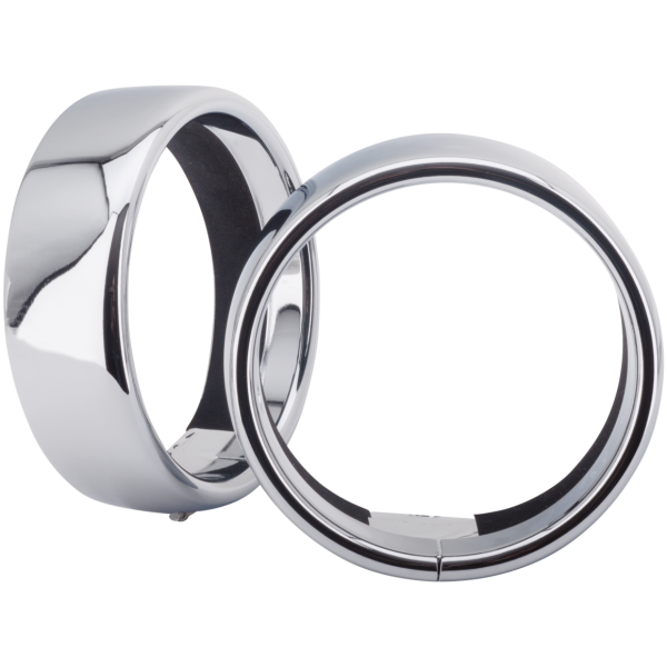 EXTENDED LOOK TRIM RING SET FOR 4 1/2" SPOTLIGHTS Chrome Extended spotlight trim rings