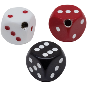 DICE STYLE SHIFTER KNOB Dice shifter knob red w/ white dots