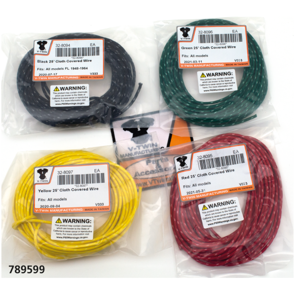 OLD SCHOOL ELECTRICAL WIRE, & LOOM Cloth covered wire kit 4x25ft