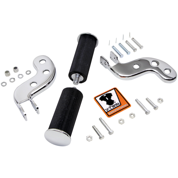 BUDDY SEAT FOOT PEG SETS Buddy seat footpeg set chrome FL41-64