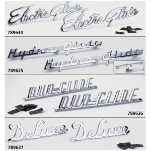 REPLICA FENDER EMBLEMS Deluxe front fender emblems