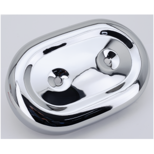 STOCK STYLE OVAL AIR CLEANER Oval A/C Cover Chrome FL/FX71-89 XL66-03