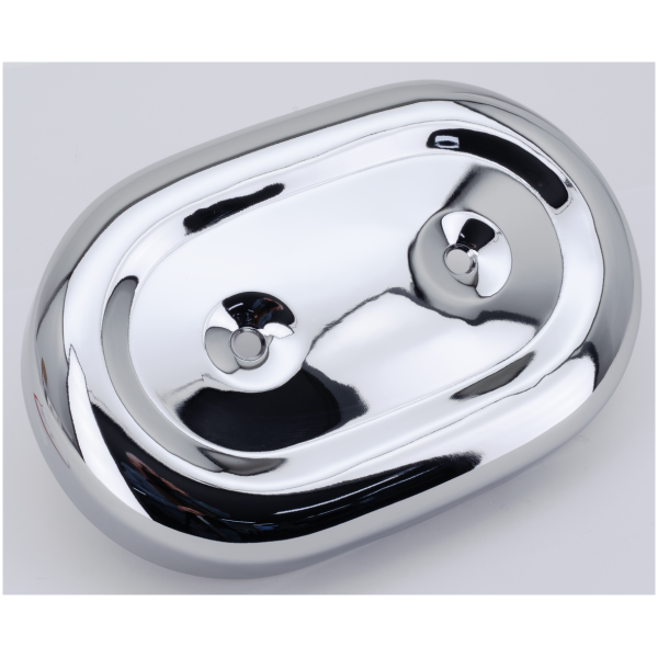 STOCK STYLE OVAL AIR CLEANER Oval A/C Cover Chrome FL/FX71-89 XL66-03
