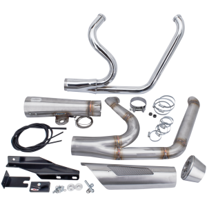 MCJ ADJUSTABLE 2-INTO-1 FOR TWIN CAM DYNA MCJ 2-1 Shorty FXD06-15 Stainless