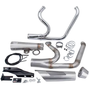 MCJ ADJUSTABLE 2-INTO-1 FOR TWIN CAM DYNA MCJ 2-1 Shorty FXD06-15 Stainless
