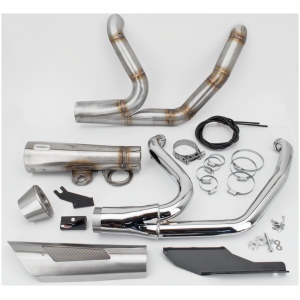 MCJ ADJUSTABLE 2-INTO-1 FOR TOURING MCJ 2-1 Shorty FLH/T17-20 Stainless