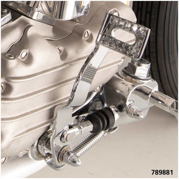HYDRAULIC BRAKE PEDAL Chrome rear brake pedal BT58-69