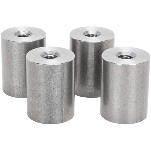 LOWBROW CUSTOMS THREADED WELD BUNGS 1" Bungs 1/4-20" Thread 4Pck