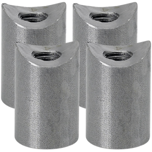 LOWBROW CUSTOMS THREADED WELD BUNGS 1" Coped Bungs 3/8-16" Thread 4Pck