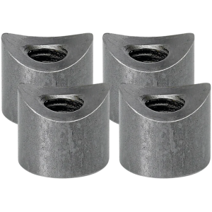 LOWBROW CUSTOMS THREADED WELD BUNGS 1/2" Coped Bungs 3/8-16" Thread 4Pck
