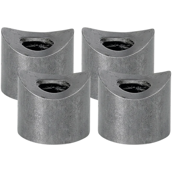 LOWBROW CUSTOMS THREADED WELD BUNGS 1/2" Coped Bungs 5/16-18" Thread 4Pck