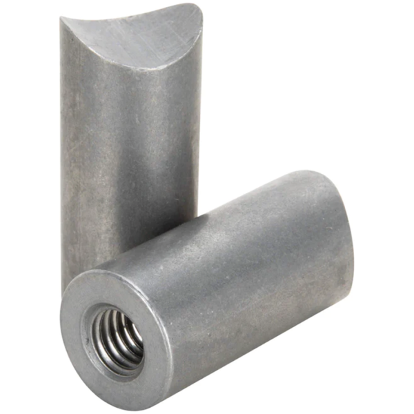 LOWBROW CUSTOMS THREADED WELD BUNGS 1-1/2" Coped Bungs 3/8-16" Thread 2Pck